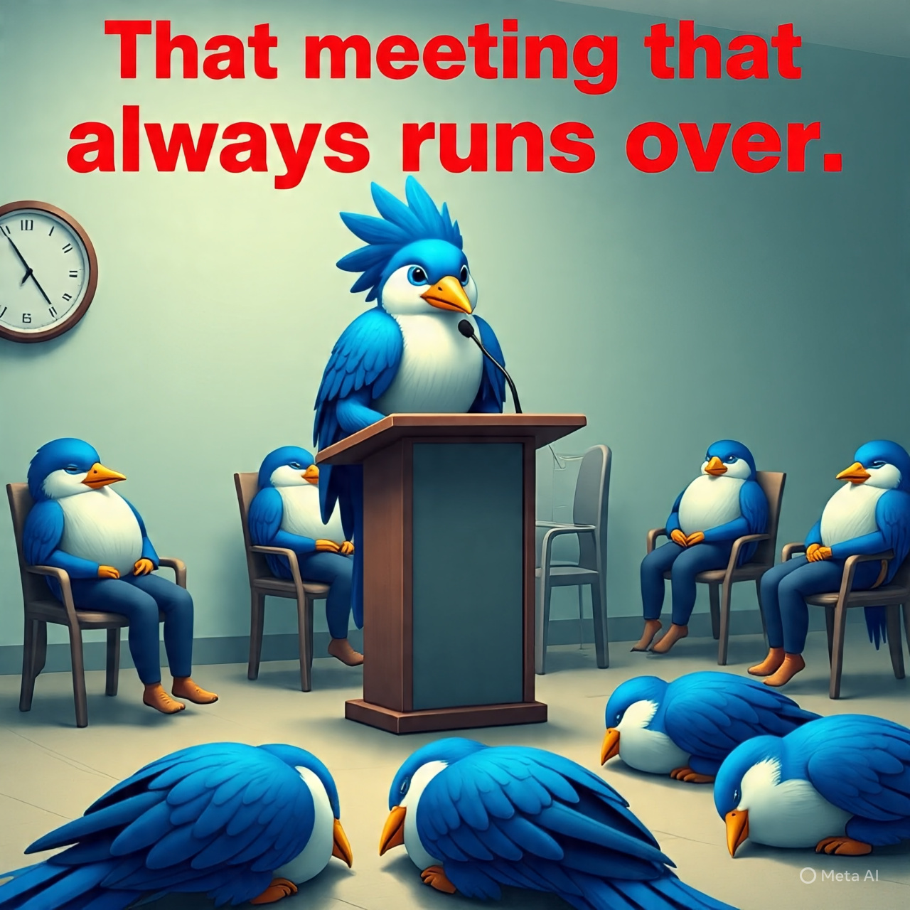 Team meeting with clear leadership and structured discussion format