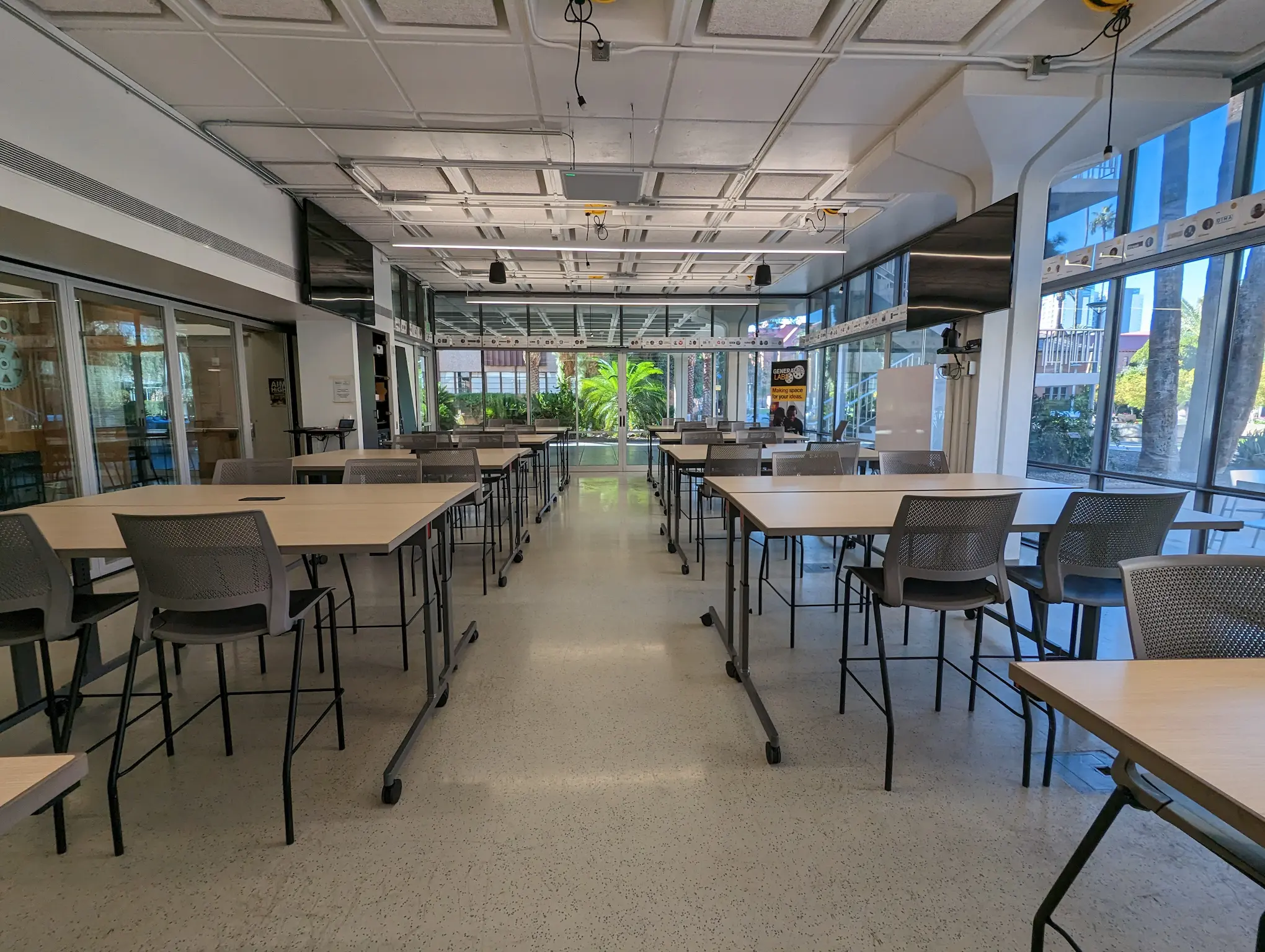 Interior of G-Wing Generator Lab workspace